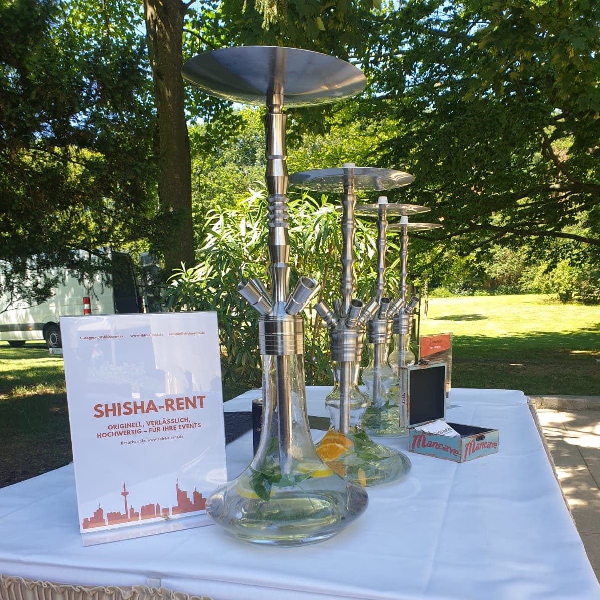 Shisha-Rent Event Rothschild Park Frankfurt – Markenauftritt